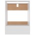 Armario para horno de madera de ingeniería blanco 60x46x81,5