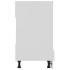 Armario para horno de madera de ingeniería blanco 60x46x81,5