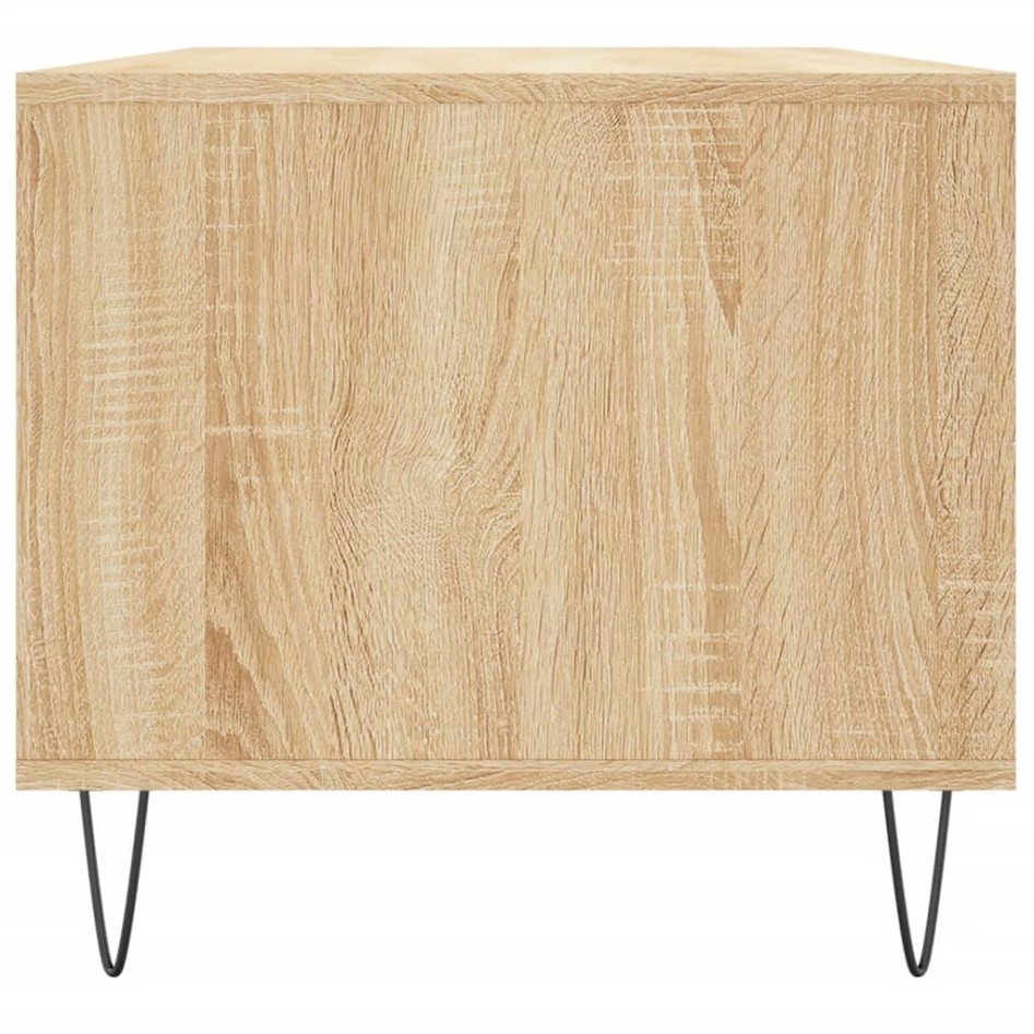 Mesa de centro madera contrachapada roble Sonoma 90x49x45