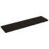 Encimera de baño madera tratada marrón oscuro 120x30x(2-4)