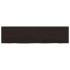 Encimera de baño madera tratada marrón oscuro 120x30x(2-4)