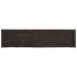 Encimera de baño madera tratada marrón oscuro 120x30x(2-4)