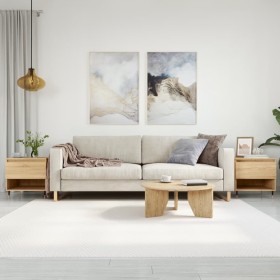 Mesas de centro 2 uds madera ingeniería roble Sonoma