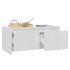 Mesa de centro madera contrachapada blanco brillo 90x50x41,5