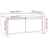 Mesa de centro madera contrachapada blanco brillo 90x50x41,5
