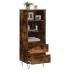 Aparador alto madera contrachapada roble ahumado 40x36x110