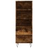 Aparador alto madera contrachapada roble ahumado 40x36x110