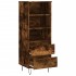 Aparador alto madera contrachapada roble ahumado 40x36x110