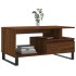Mesa de centro madera contrachapada roble marrón 90x49x45