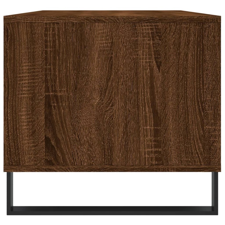 Mesa de centro madera contrachapada roble marrón 90x49x45