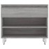 Mueble zapatero madera contrachapada gris Sonoma 70x36x60