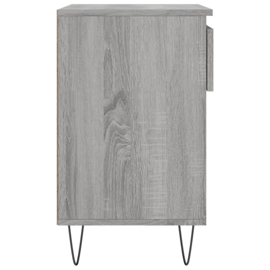 Mueble zapatero madera contrachapada gris Sonoma 70x36x60