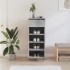 Mueble zapatero madera contrachapada gris hormigón 40x36x105
