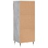 Mueble zapatero madera contrachapada gris hormigón 40x36x105