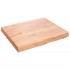 Encimera baño madera maciza tratada marrón claro 60x50x(2-6)