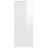 Aparador de madera contrachapada blanco brillante 91x29,5x75