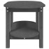Mesa de centro de madera maciza de pino gris 80x45x45