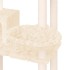 Rascador para gatos con postes de sisal crema 131