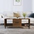 Mesa de centro madera contrachapada marrón roble 102x50x40