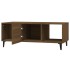 Mesa de centro madera contrachapada marrón roble 102x50x40
