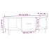 Mesa de centro madera contrachapada marrón roble 102x50x40