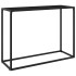 Mesa consola vidrio templado negro 100x35x75