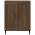 Aparador de madera de ingeniería marrón roble 69,5x34x90
