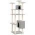 Rascador para gatos con postes de sisal gris claro 162