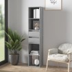 Estantería de madera de ingeniería gris Sonoma 36x30x171 cm