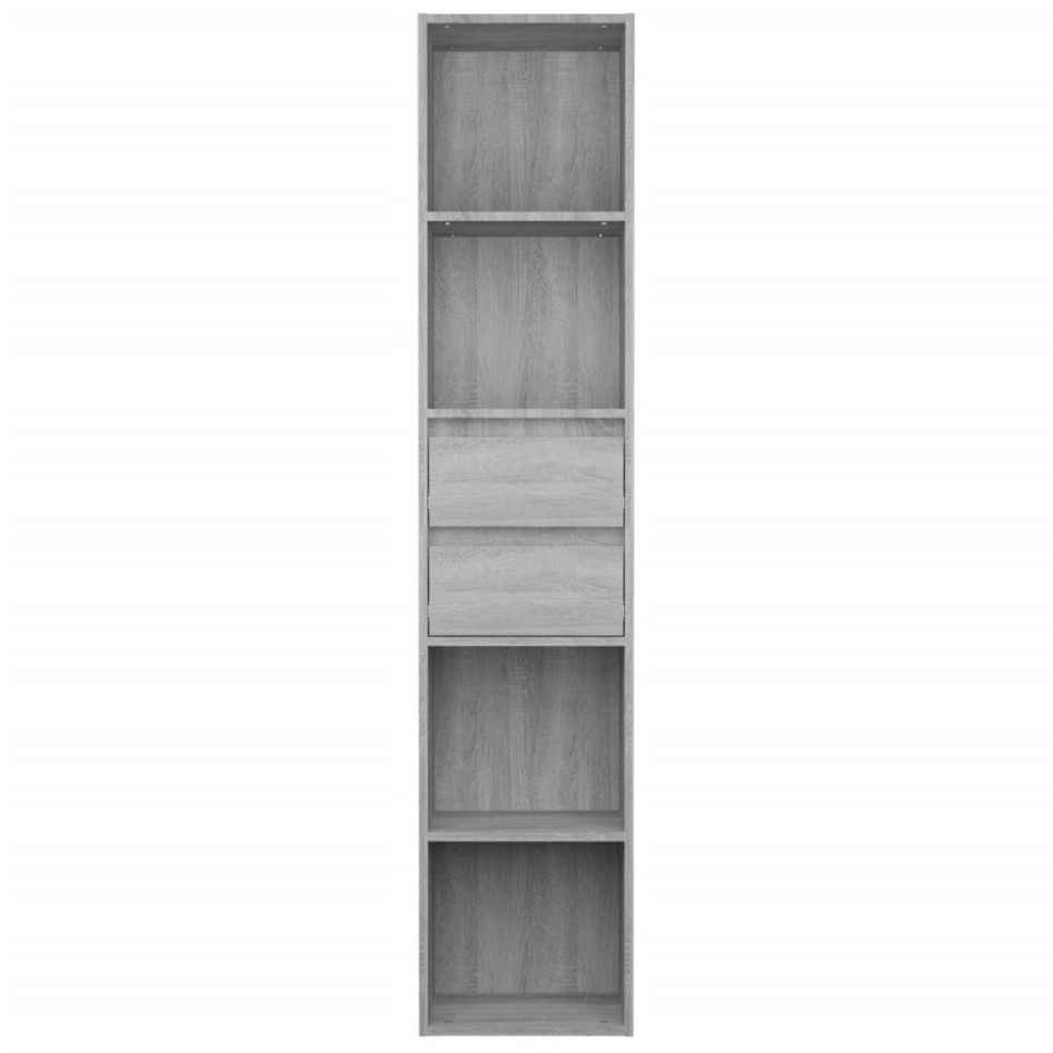 Estantería de madera de ingeniería gris Sonoma 36x30x171