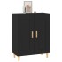Aparador de madera contrachapada negro 69,5x34x90