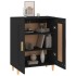 Aparador de madera contrachapada negro 69,5x34x90