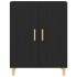 Aparador de madera contrachapada negro 69,5x34x90