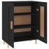 Aparador de madera contrachapada negro 69,5x34x90