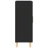 Aparador de madera contrachapada negro 69,5x34x90