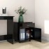 Armario con ruedas madera de ingeniería negro 45x38x54