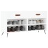 Banco zapatero madera de ingeniería blanco 102x35x55