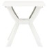Mesa bistro blanca plástico 70x70x72