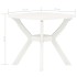 Mesa bistro blanca plástico 70x70x72