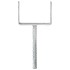 Anclajes de valla 6 uds acero galvanizado plateado 14x6x30