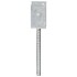 Anclajes de valla 6 uds acero galvanizado plateado 14x6x30