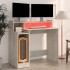 Escritorio LED madera contrachapada gris hormigón 97x45x90