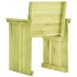 Silla de jardín de madera de pino
