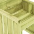 Silla de jardín de madera de pino