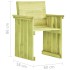 Silla de jardín de madera de pino