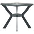 Mesa bistro de plástico verde 70x70x72