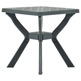 Mesa bistro de plástico verde 70x70x72