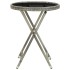 Mesa de centro ratán sintético y vidrio templado gris 60