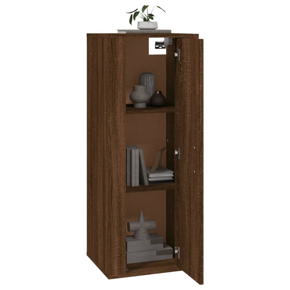 Mueble para TV de pared roble marrón 40x34,5x100
