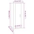 Mueble para TV de pared roble marrón 40x34,5x100